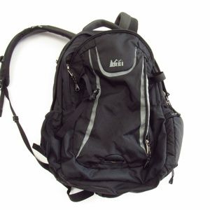 REI Black/Gray 3-Section Opening Backpack